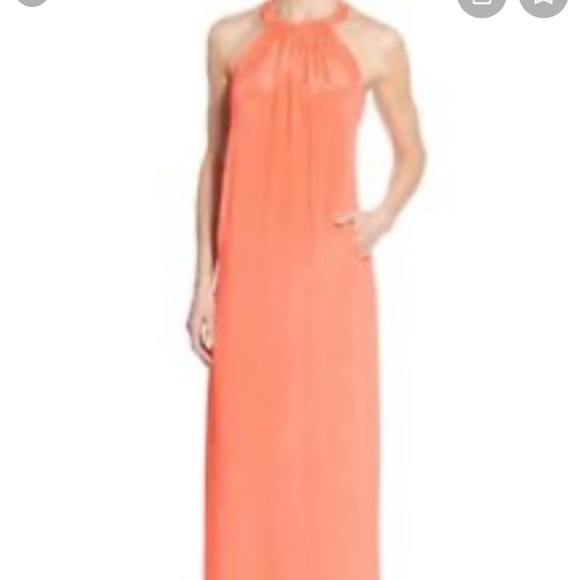 Kobi Halperin Penelope Silk Maxi Dress XL Orange - Picture 2 of 5